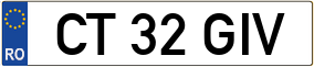 Trailer License Plate